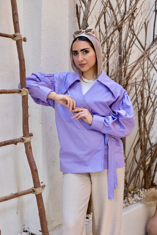 Ever Wrap Chemise in Lavander