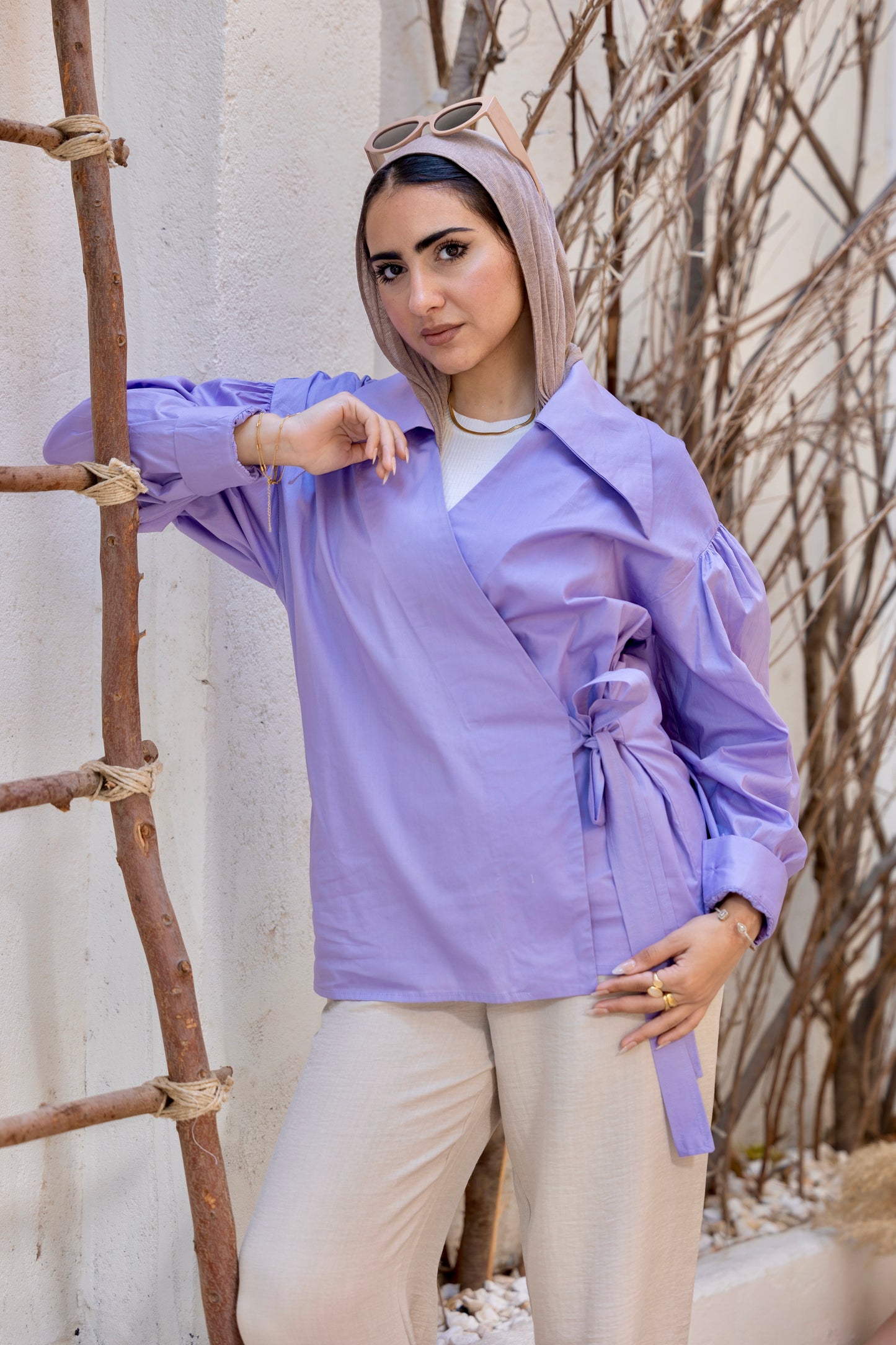 Ever Wrap Chemise in Lavander