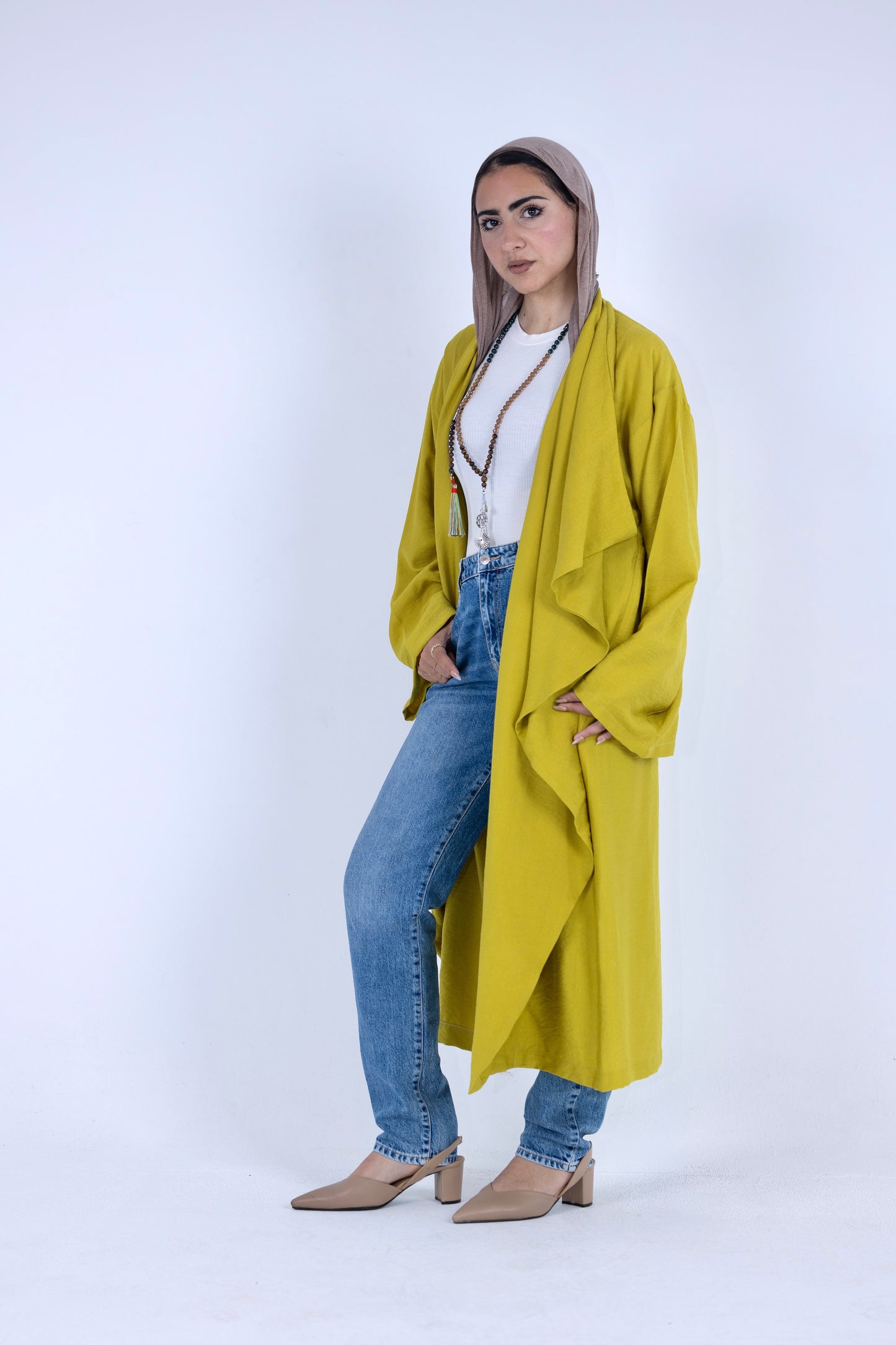 Free Flow Kimono in Apple Green