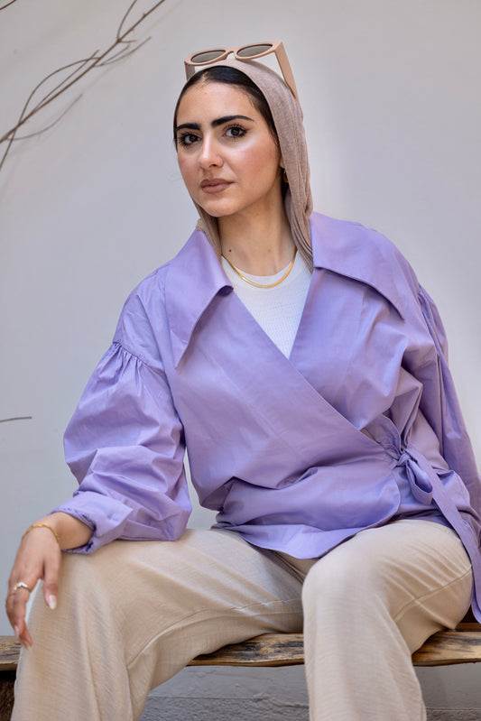 Ever Wrap Chemise in Lavander