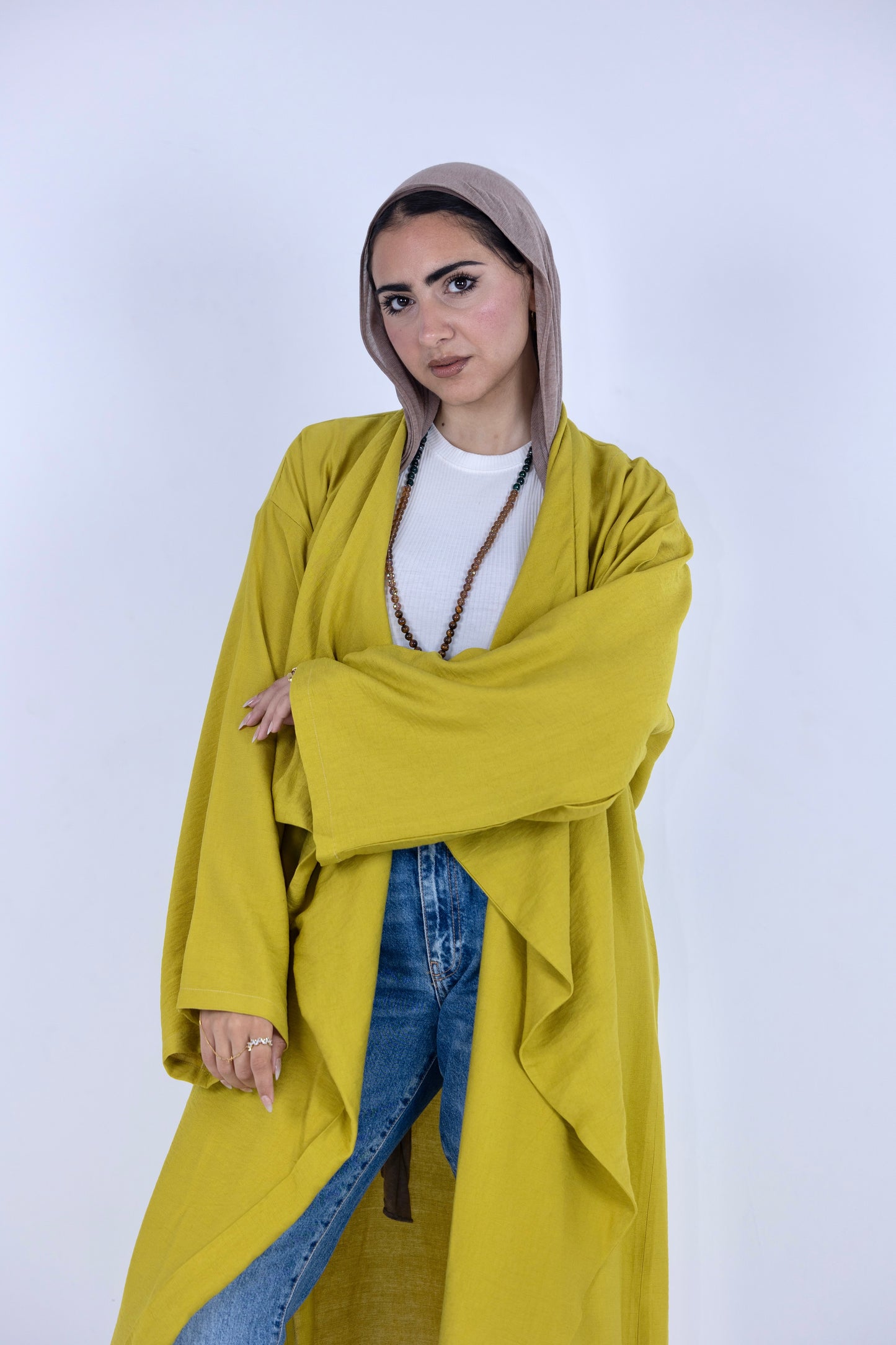 Free Flow Kimono in Apple Green