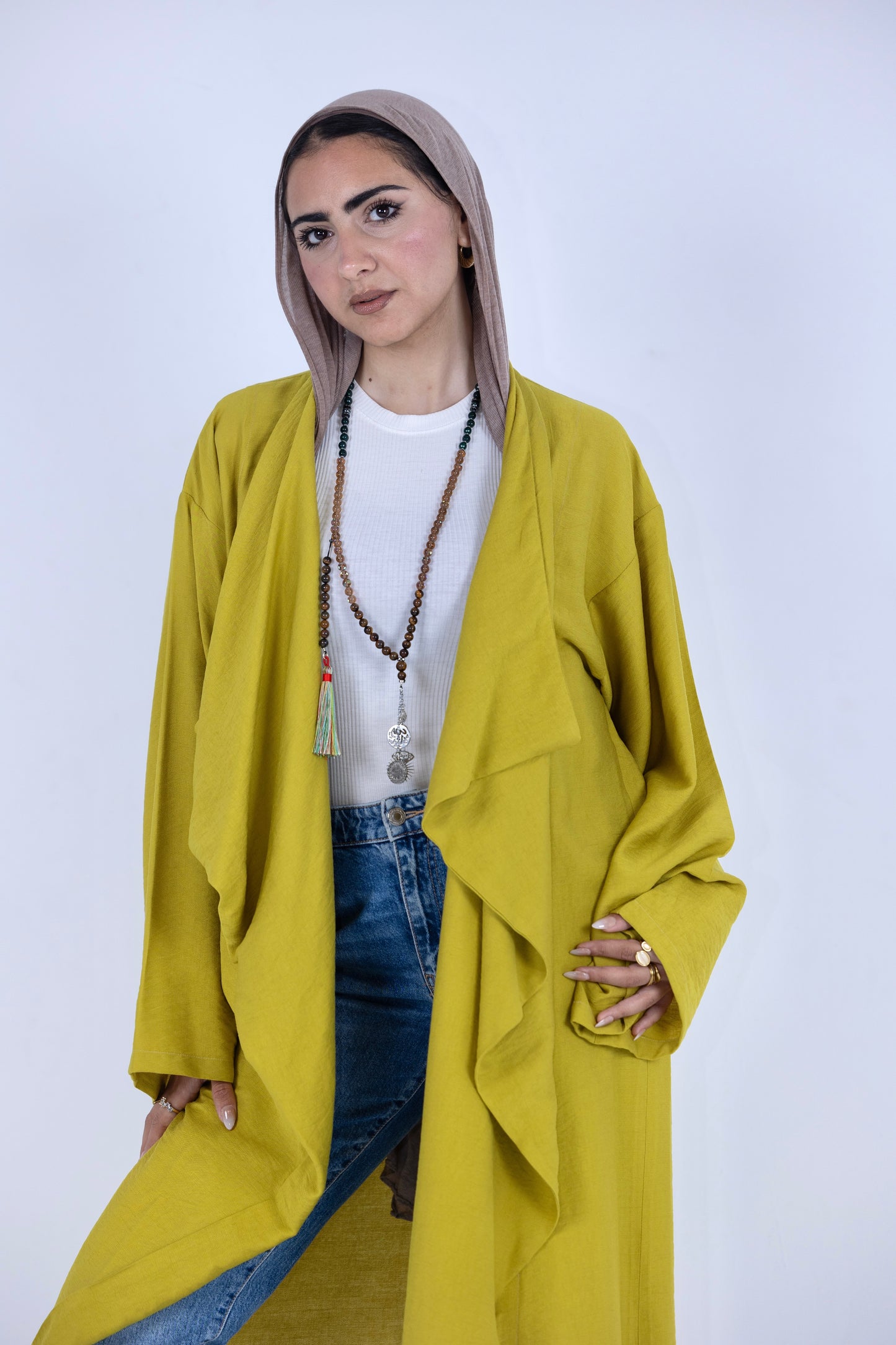 Free Flow Kimono in Apple Green